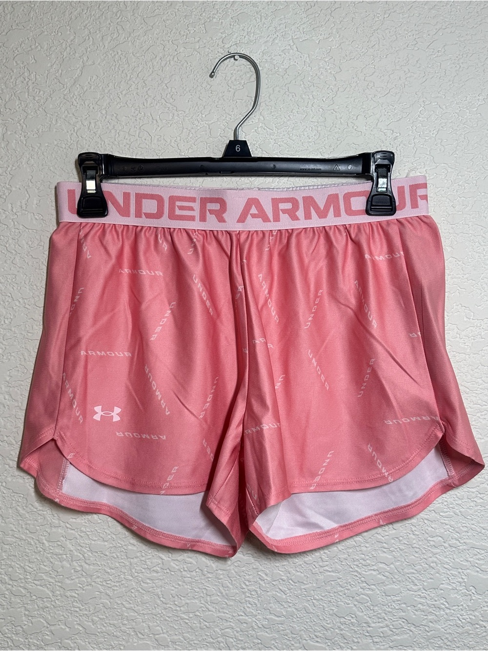 Under Armour Women's Coral Pink Athletic Running Shorts